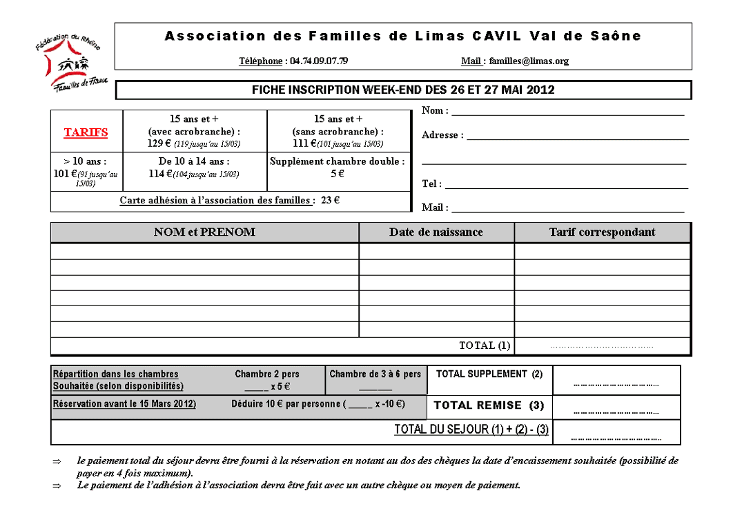Mai 2012 En Famille - bulletin inscription